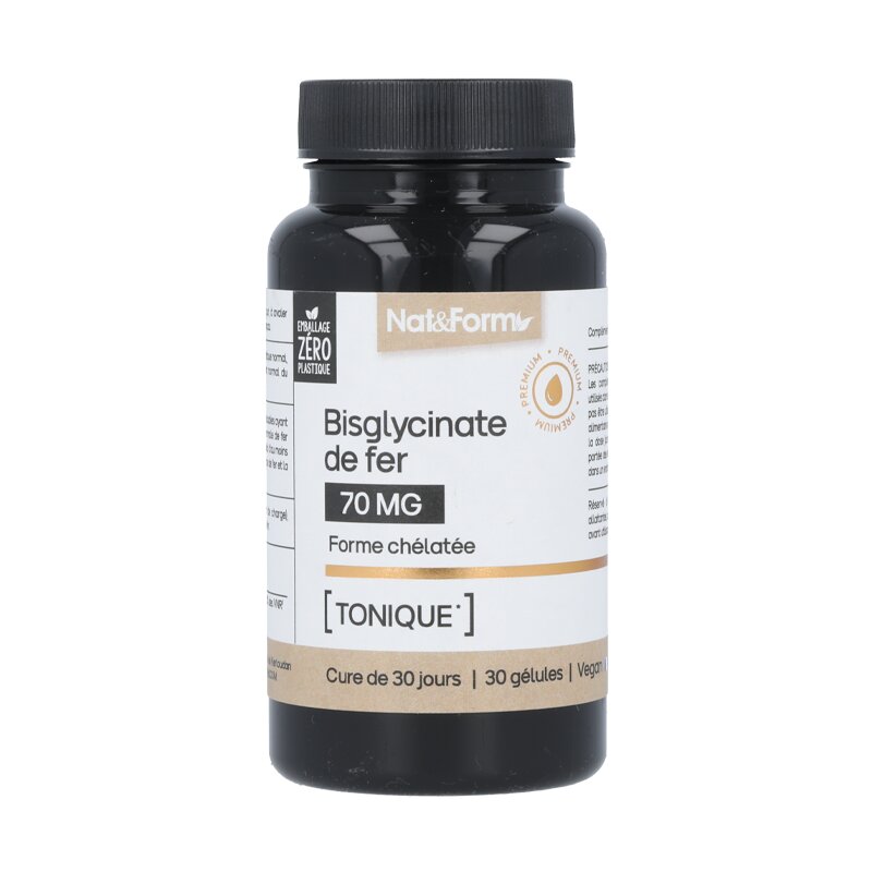 Gélules Bisglycinate de Fer - Nat&Form
