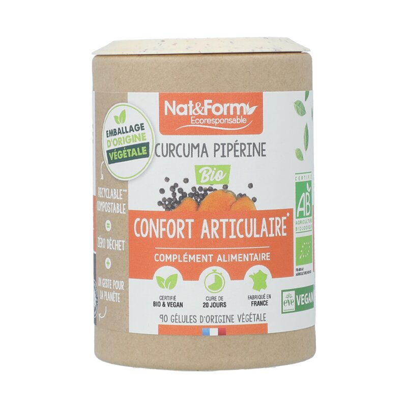 Gélules Curcuma Piperine - Nat&Form