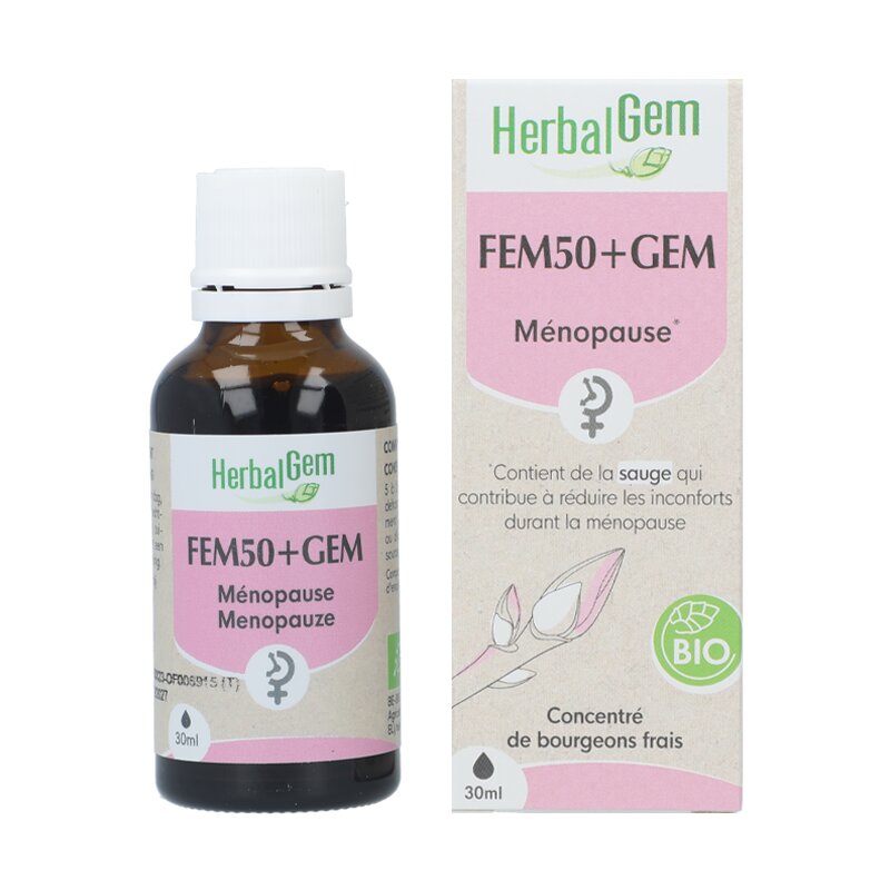 Complexe Gemmothérapie Fem50+GEM Ménopause - Herbalgem