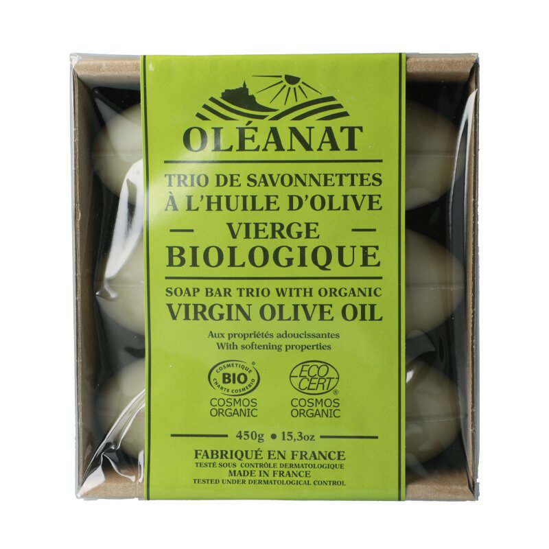 Trio de Savonnettes Olive - Oléanat