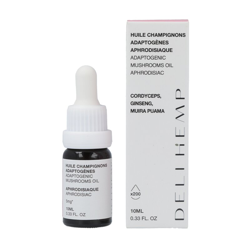 Huile Aphrodisiaque Champignons Adaptogènes - Deli Hemp
